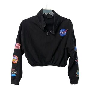 Chemistry Black NASA Patch Sweatshirt